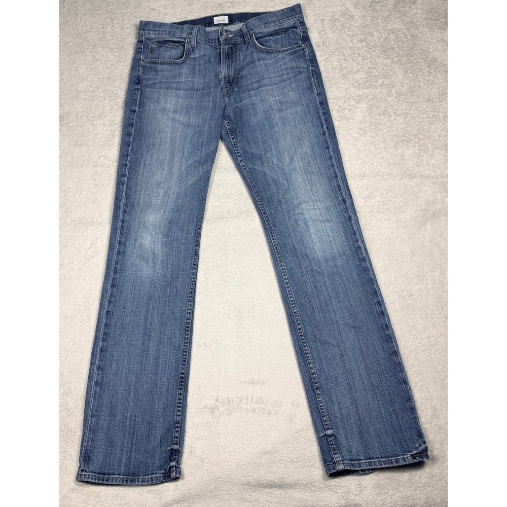 Hudson Byron Straight Leg Jeans Mens‎ 34 Blue Medium Wash M255ZDHK